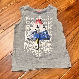 Toddler boy’s Reebok gray tank top. Size 2t